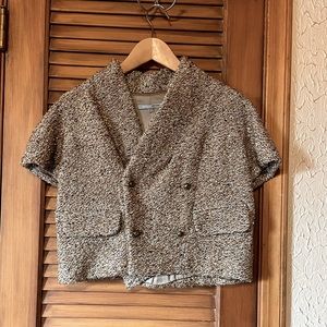 Bill Blass gold speckle blazer sz 4